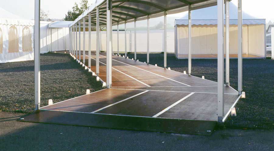 Walkwayzelte von LEUBE