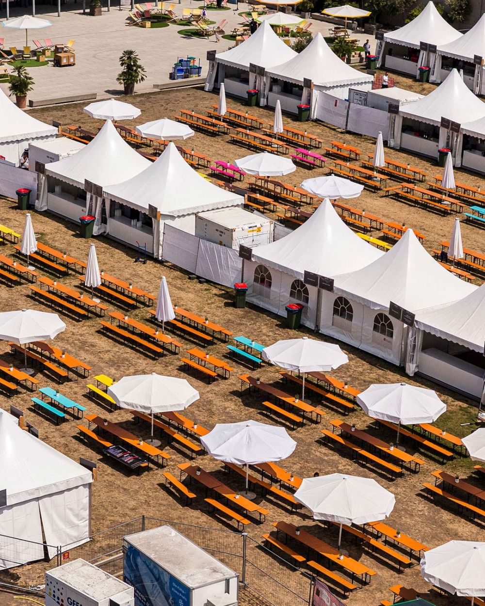 Pagodenzelte von LEUBE beim Würth Open Air