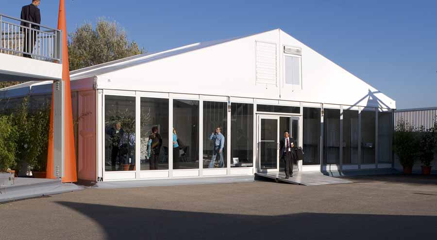 Kleinzelt von LEUBE für Ausstellungen