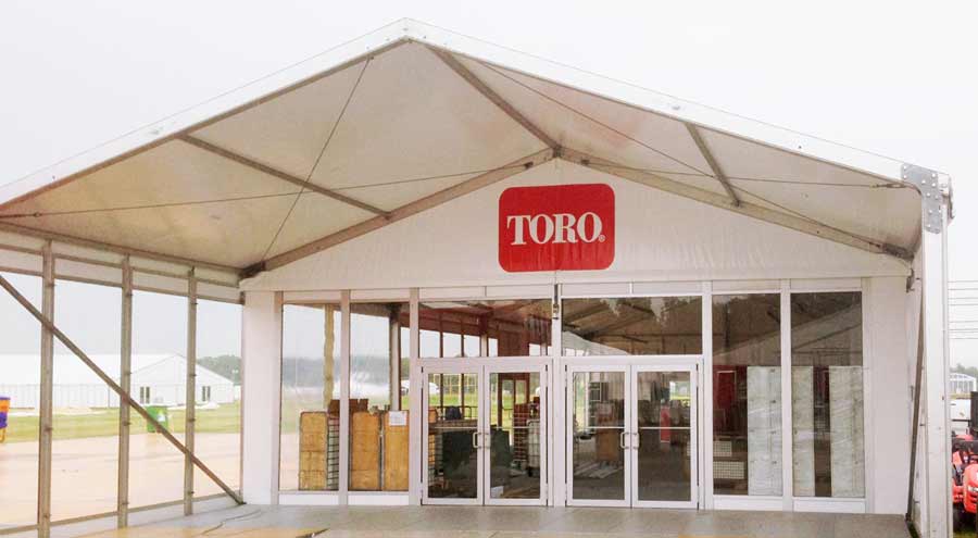 Einkaufsladen im Zelt