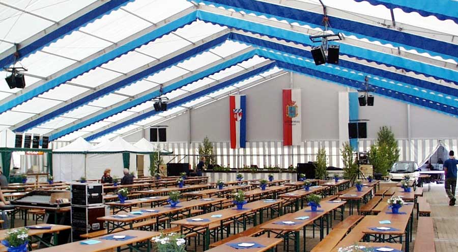 Festzelt Dekoration von LEUBE