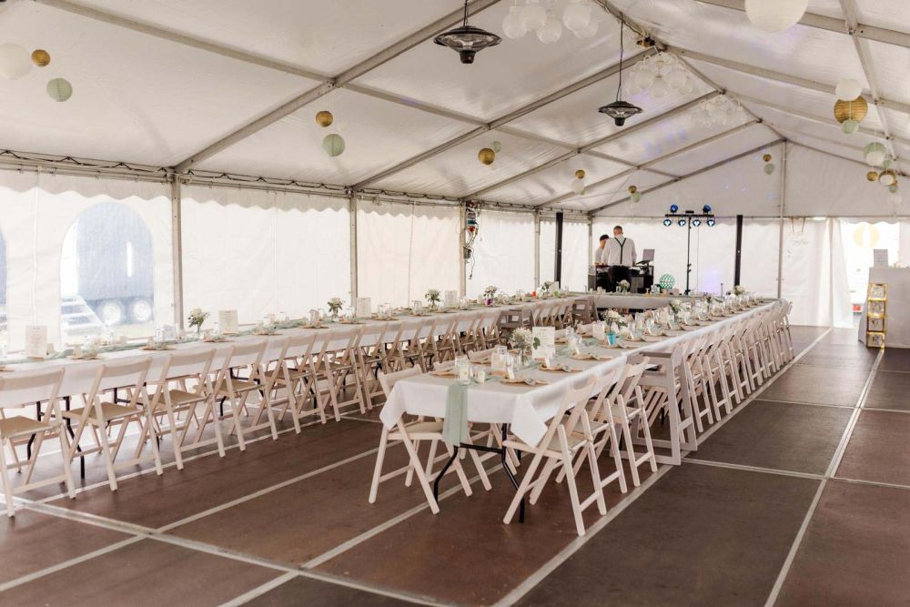 Hochzeit im LEUBE Zelt
